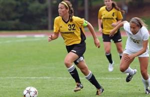 Stephans dribbles the ball down field in a game against the Oregon Ducks earlier this season.