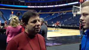 ESPN Bracketologist Joe Lunardi and I at the 2014 NCAA Tournament in Buffalo, N.Y. 